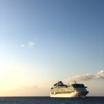 Royal Caribbean cruise ship docked at sea