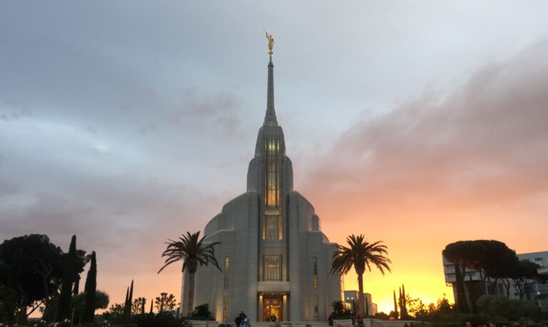 Rome Italy Temple at sunset